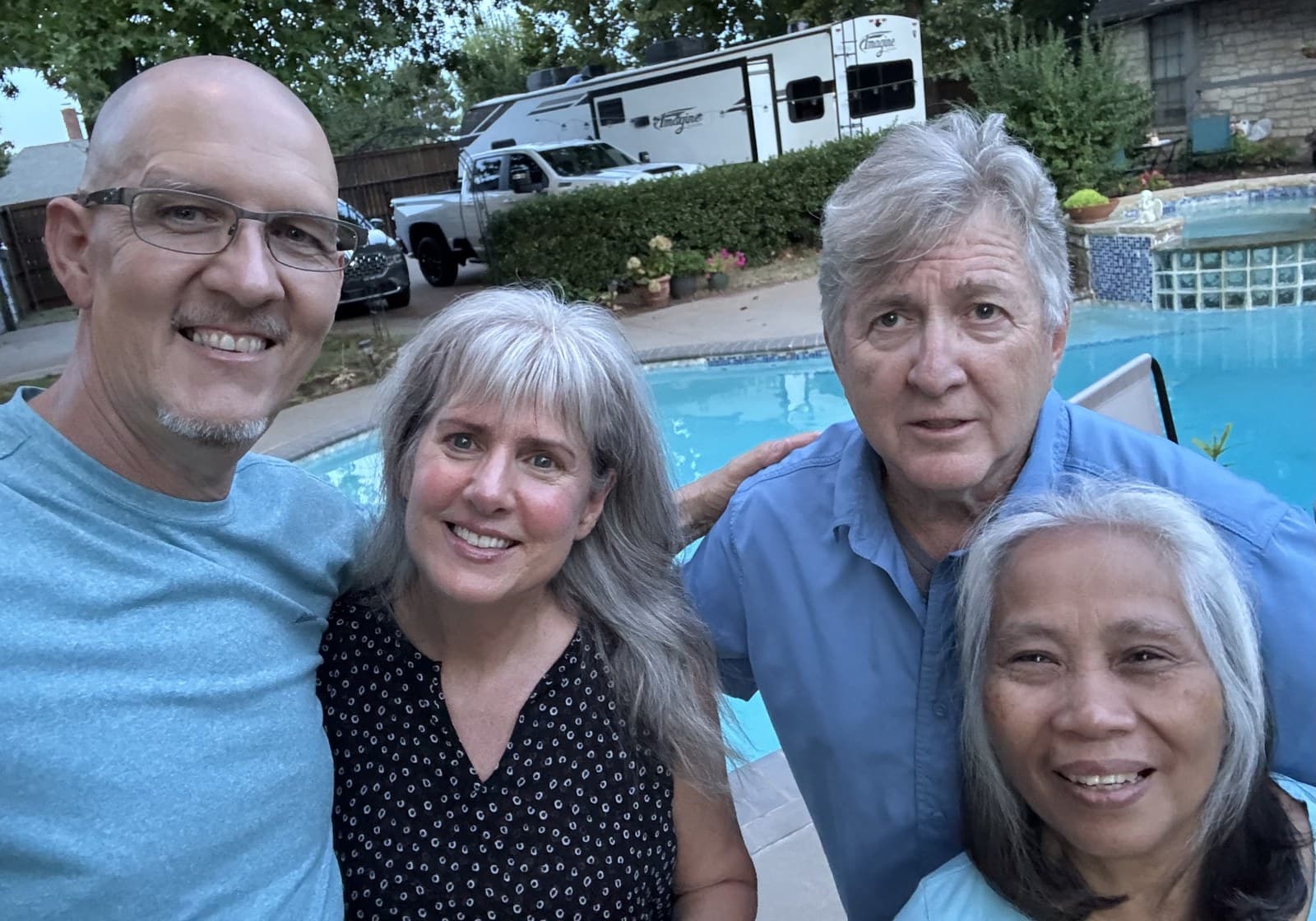 Poolside with the Brocks